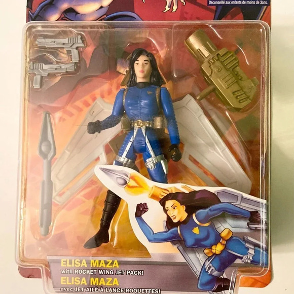 Vintage 1995 Kenner Gargoyles Elisa Maza Rocket Wing  Jet Pack Action Figure - Picture 2 of 16